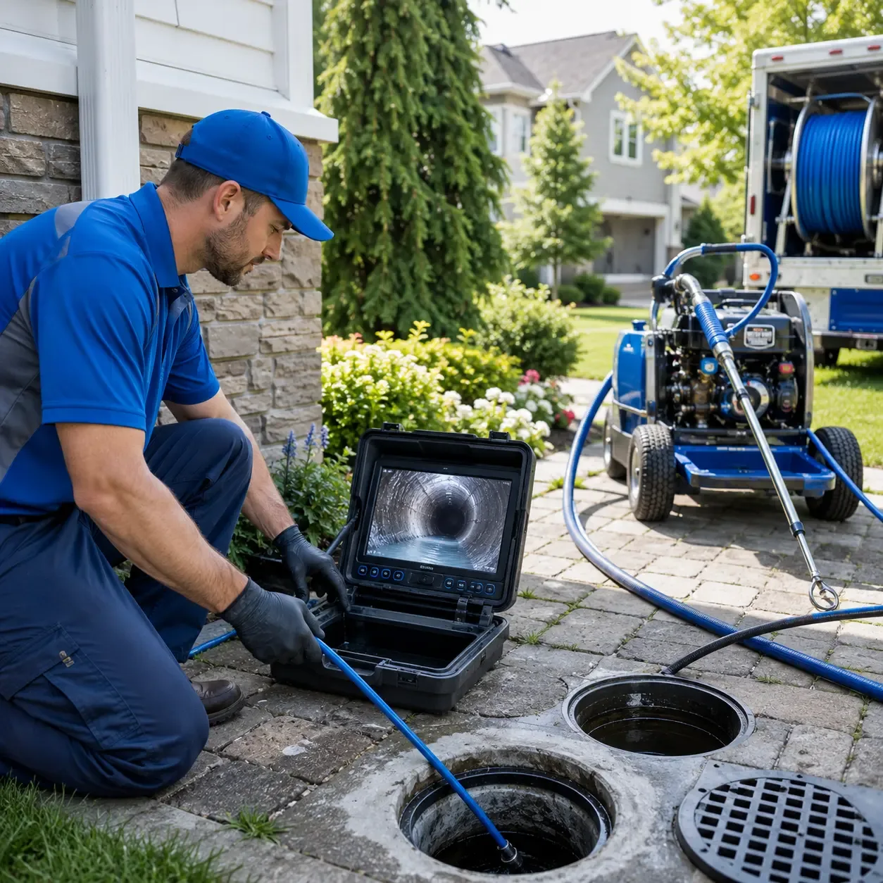 Outdoor drain cleaning professionals serving Bangor, WI